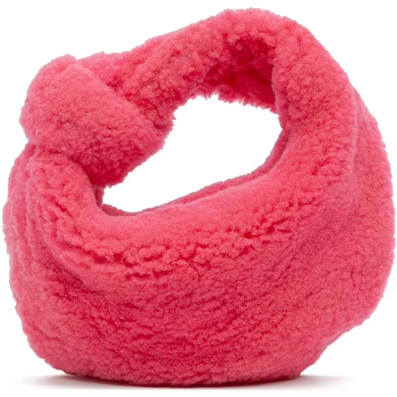 Bottega Veneta Sac à bandoulière Mini Shearling Jodie rose