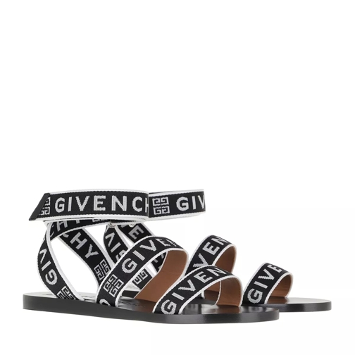 Givenchy 4G Webbing Sandals Black White Sandal