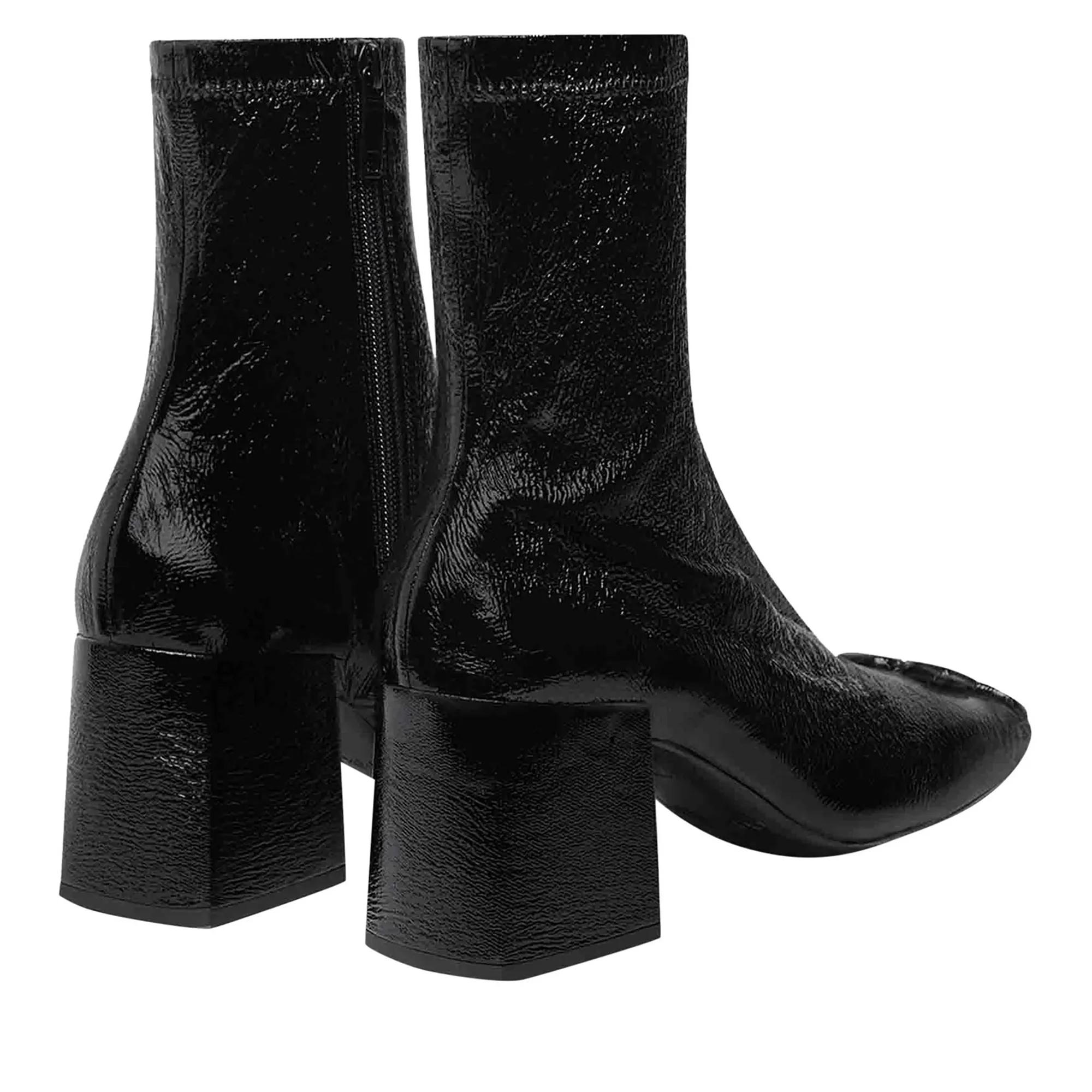 Courrèges Boots & laarzen Courreges Black fabric ankle boots in zwart