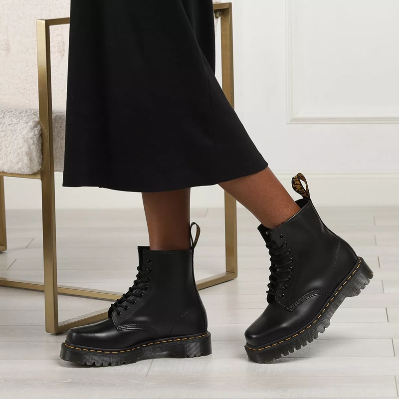 Dr. Martens Schnürstiefel 1460 Bex Squared Black Polished Smooth(Image 2)