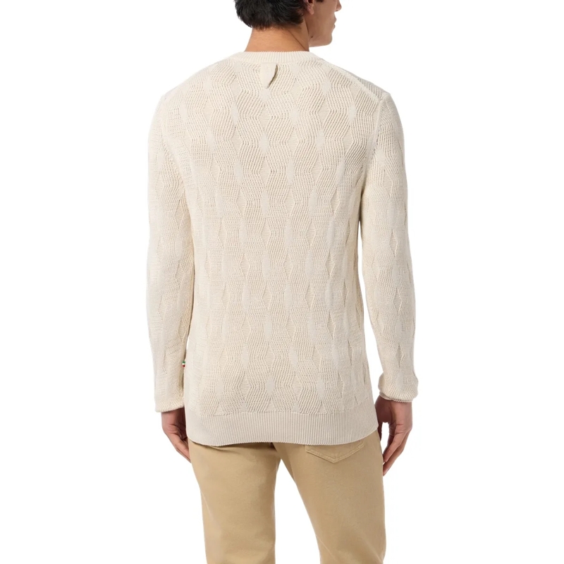 BILLIONAIRE  Wool Silk Roundneck Pullover Braids weiss(Image 2)