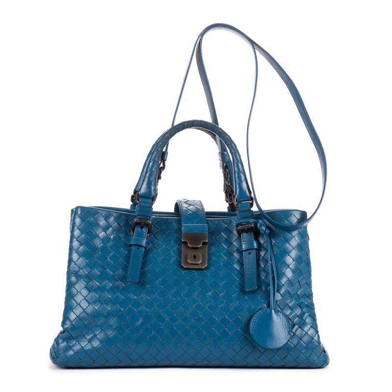 Bottega Veneta Crossbody Bag Roma blau