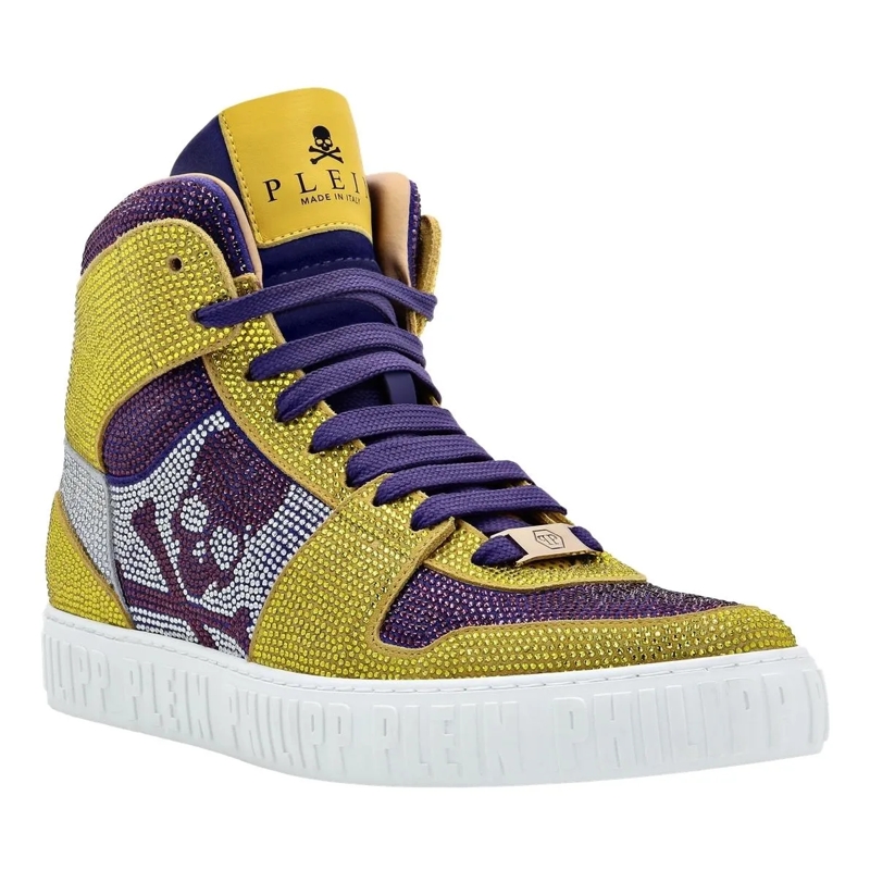 Philipp Plein High-Top-Sneaker Hightop-Sneaker Notorious Mit Schmucksteinen gelb(Image 2)