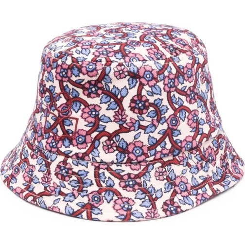 Isabel Marant  Haley Floral Print Logo Bucket Hat mehrfarbig