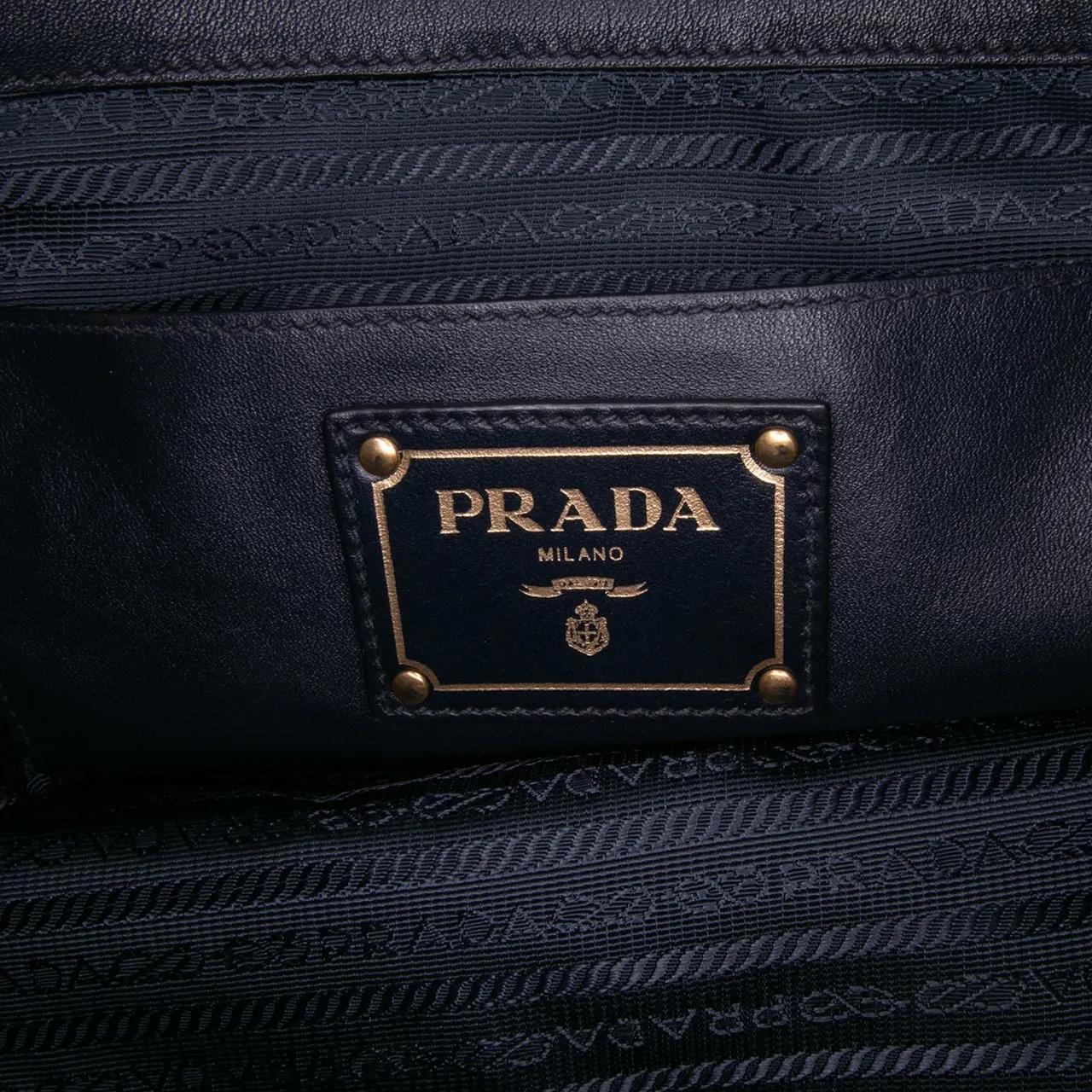 Thumbnail - Prada Hobo Bags - Soft Calf Open Convertible Tote - Gr. unisize - in Blau - für Damen