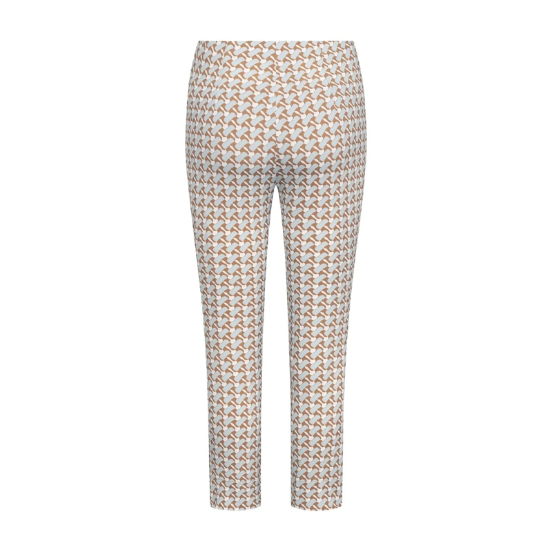 Seductive Freizeithose Capri Hellblau gemustert(Image 2)