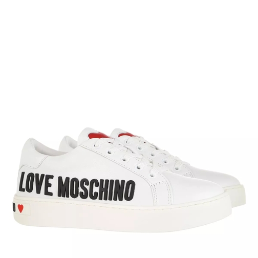 Love Moschino Sneakerd Cassetta35 Vitello  Bianco Low-Top Sneaker