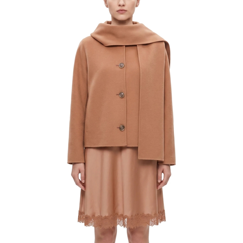 Luisa Cerano Blazer Doubleface-Jacke mit Schal brick(Image 2)