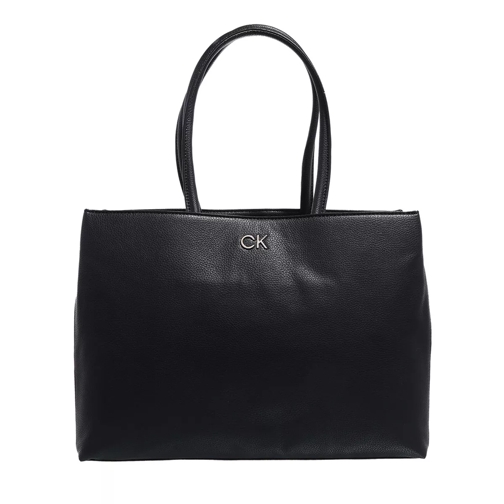 Calvin Klein Re-Lock Shopper Laptop Pouch Black Shopping Bag