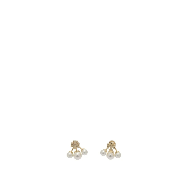 Tory Burch Ohrstecker Gold Brass Earrings With Glass Pearls Not Applicable