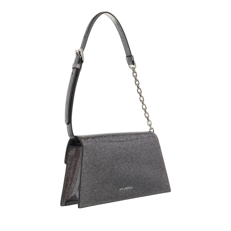 Karl Lagerfeld Satchel K/Signature 2.0 Sp Md Shb Glitter Black(Image 3)