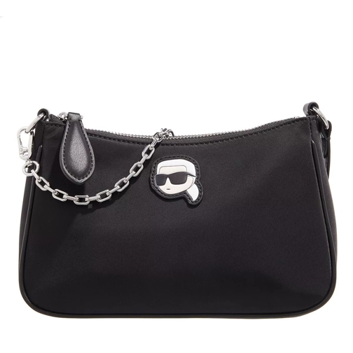 Karl Lagerfeld Ikonik Nylon Small Zip Black Pochette-väska