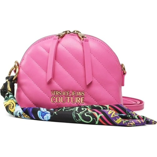 Versace Fourre-tout Scarf Logo Crossbody Bag rose