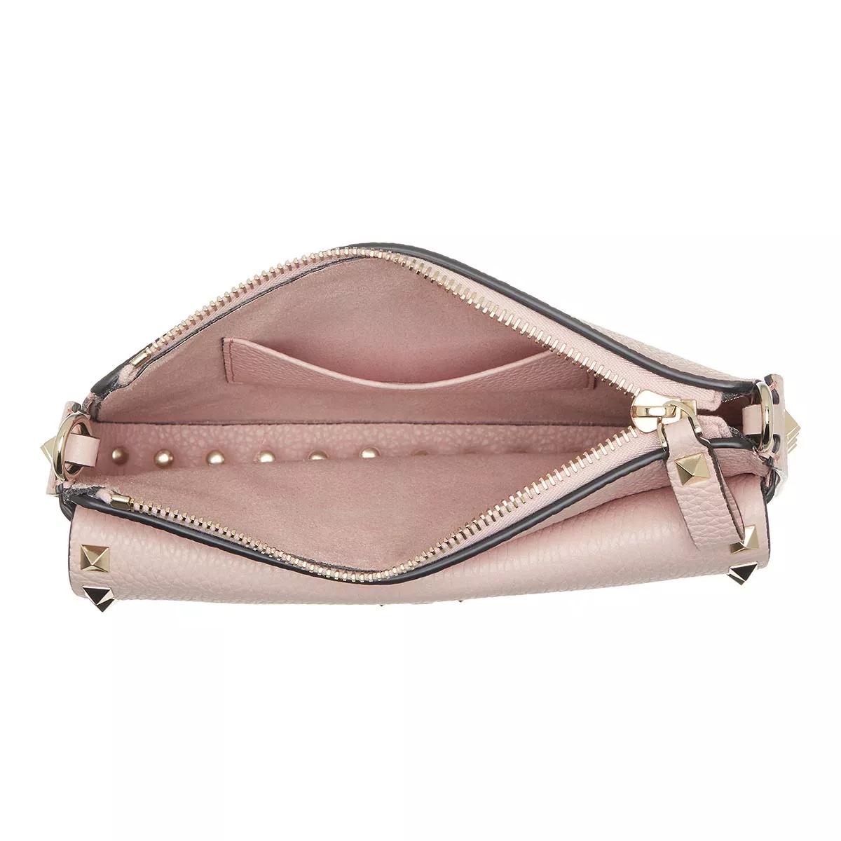 Valentino Garavani Pochettes Rockstud Pouch in poeder roze