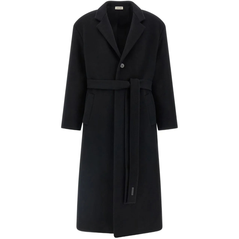 FEAR OF GOD Doudoune Fear Of God Black wool coat schwarz