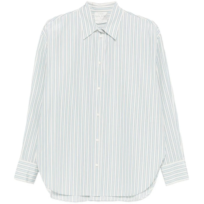 Forte Forte Bluse Shirts Clear Blue blau