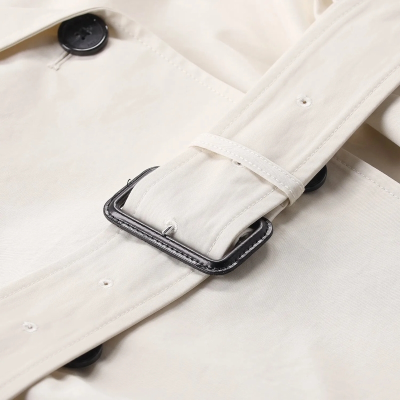 TOTEME Übergangsmantel Trenchcoat aus Baumwolle beige(Image 4)