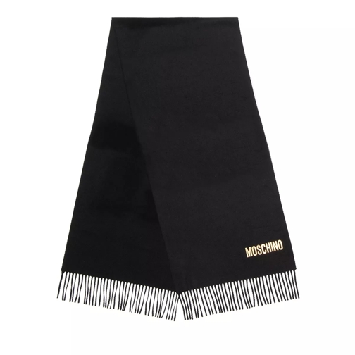 Moschino Scarf Black Sciarpa di lana