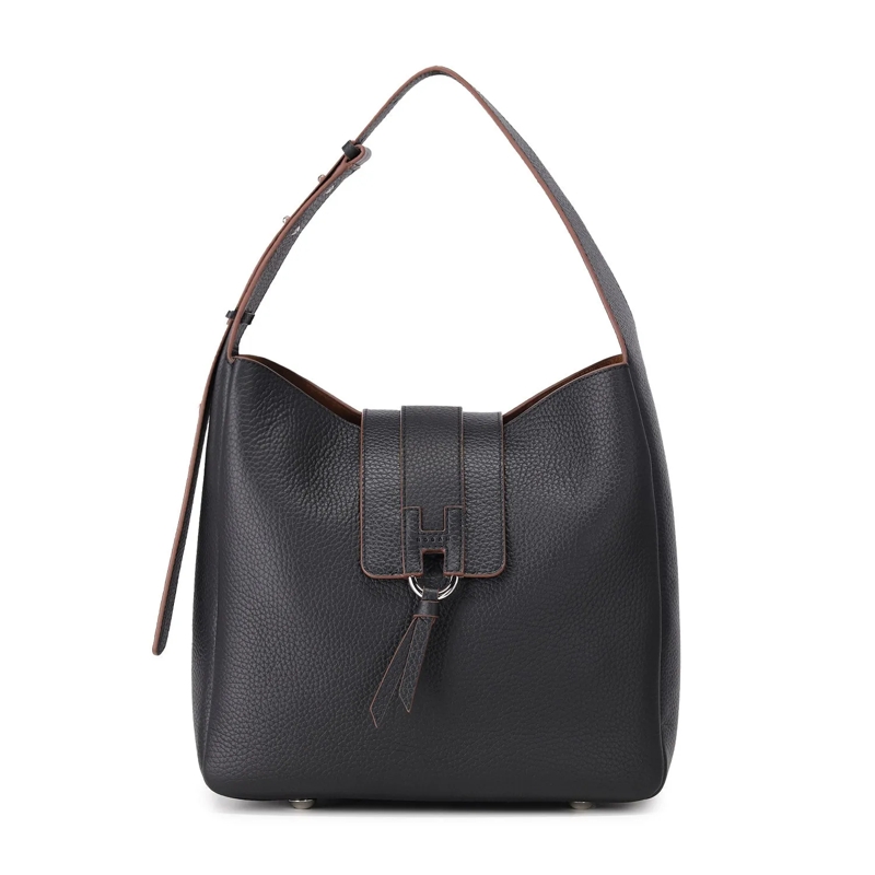 Hogan Sac à bandoulière Handtasche aus Leder schwarz