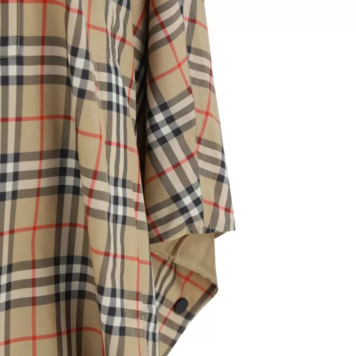 Burberry store plaid poncho