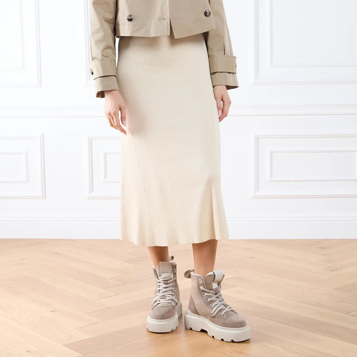 【Inuikii】 Matilda shearling-linedスエードレースアップブー Matilda Shearling for Women