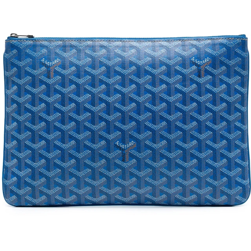 GOYARD Clutch Goyardine Senat MM blau