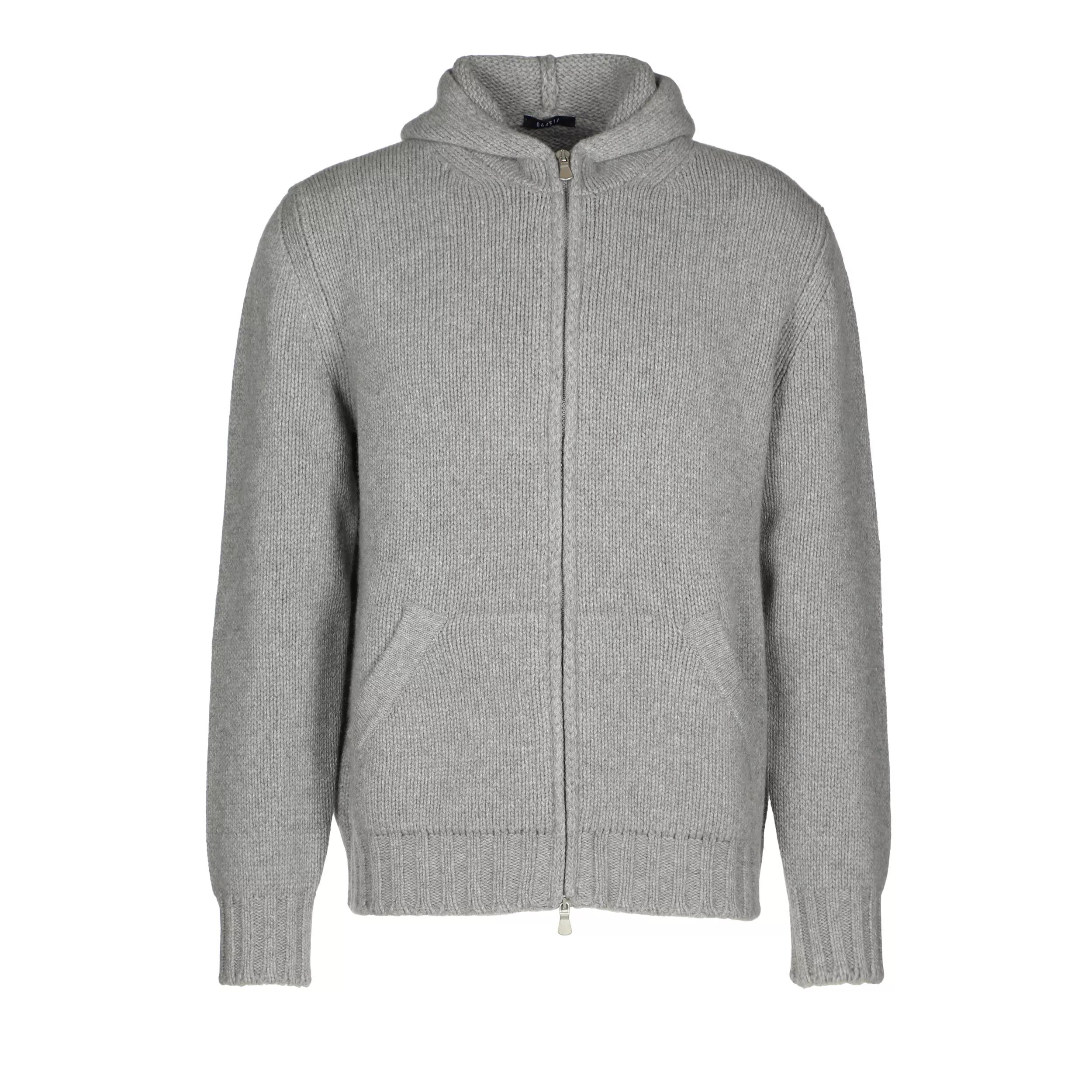 04651 - Cashmere Full Zip - Größe XXL - grau