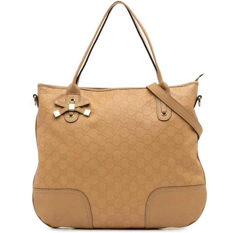 Gucci Schultertasche Guccissima Princy Satchel braun