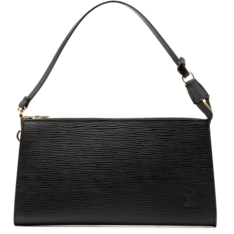 Louis Vuitton Schultertasche Epi Pochette Accessoires schwarz