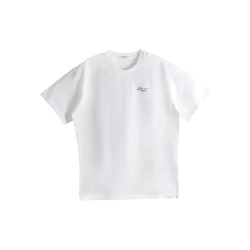 Givenchy T-shirt Relaxed Fit White Silk-Nylon T-Shirt White