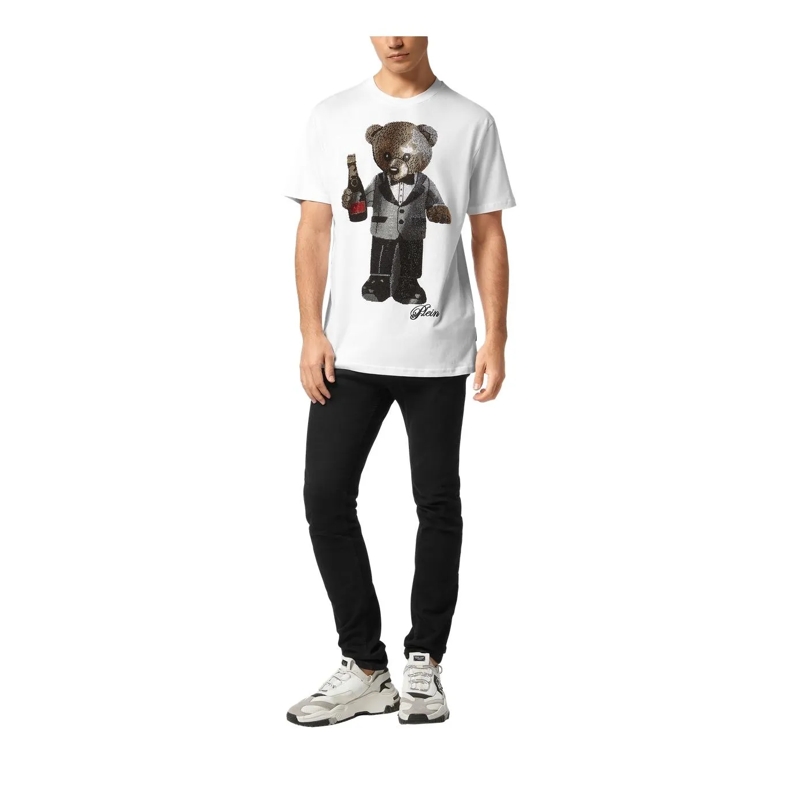 Philipp Plein T-Shirt T-Shirt Rundhalsausschnitt Ss Teddy weiss(Image 2)