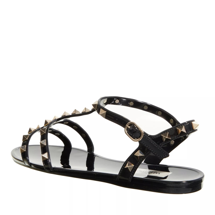 Black best sale valentino sandals