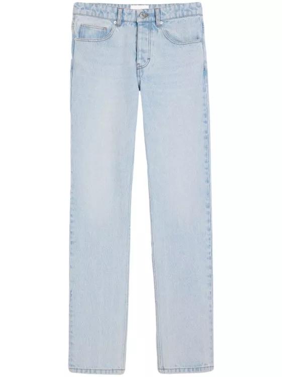 AMI Paris - Mid-Rise Straight-Leg Denim Jeans - Größe 32 - blue