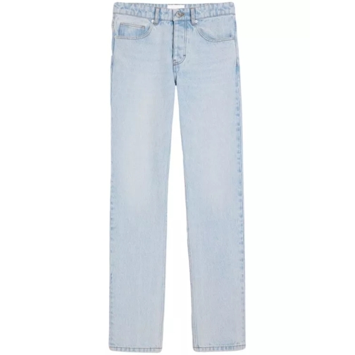 AMI Paris Rechte Been Jeans Mid-Rise Straight-Leg Denim Jeans Blue