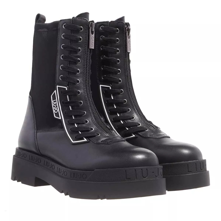 LIU JO Love 22 Ankle Boot Black Lace up Boots