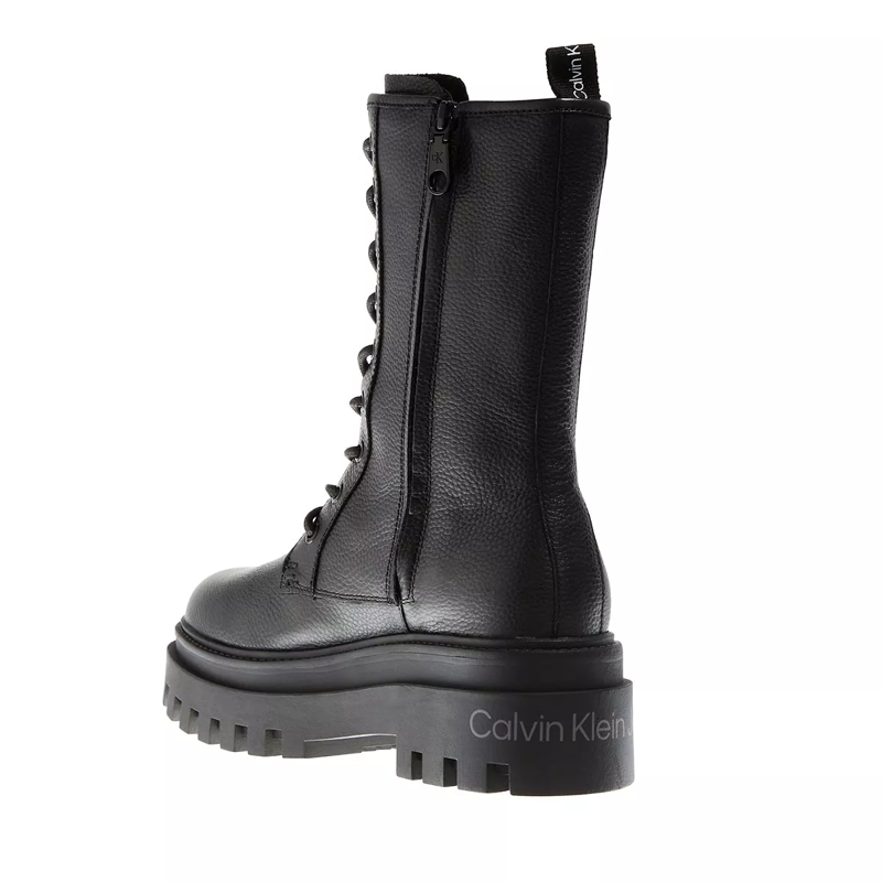 Calvin Klein Stiefel Flatform Mid Laceup Boot Black(Image 3)