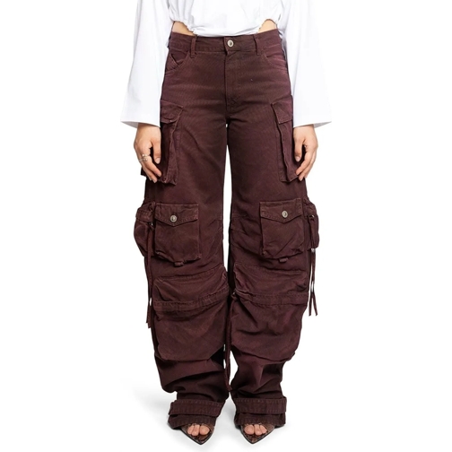 The Attico  'FERN' LONG PANTS RED BURGUNDY rot