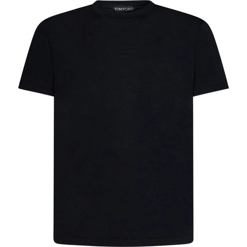 Tom Ford T-Shirts Lyocell T-shirt schwarz