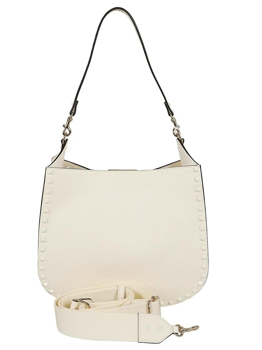 Valentino Hobo bags Rockstud Hobo Bag in wit
