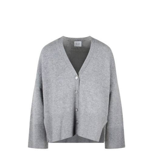 Be You Strickjacke V-Neck Cardigan Grey