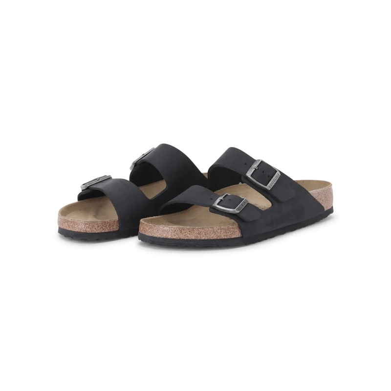 Birkenstock Chaussures à lacets Sandale Arizona Oiled Leather Schwarz