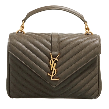 Saint Laurent Ysl College Medium Light Musk Crossbody Bag