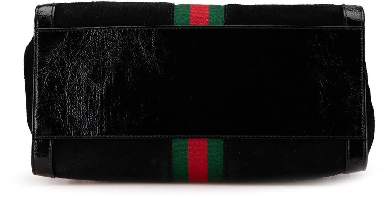 Gucci Totes & shoppers Ophidia Suede Satchel in zwart