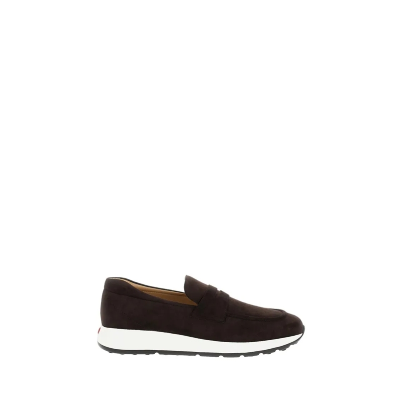 Tod's Loafer Red Hot Pashmy Suede Loafer-Sneakers Brown