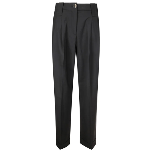 GANNI  Classic Over-Fit Trousers With Two Front Pockets Black