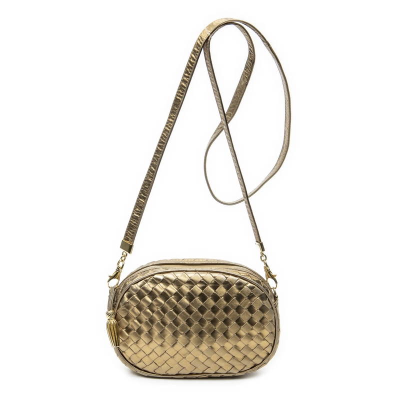 Bottega Veneta Crossbody Bag Vintage Camera Crossbody gold