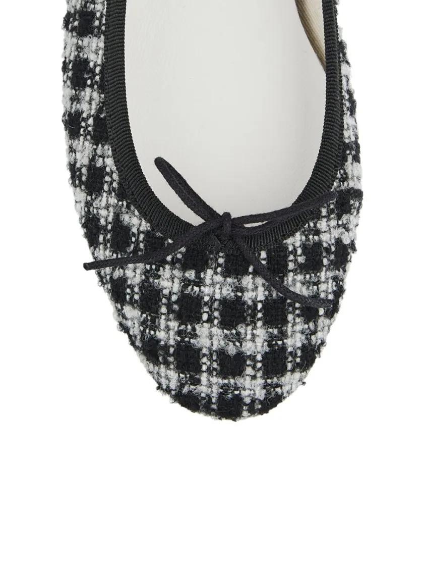 Thumbnail - Cendrillon Tweed Ballerina Ballet Flats - Gr. 37 (EU) - in Grau