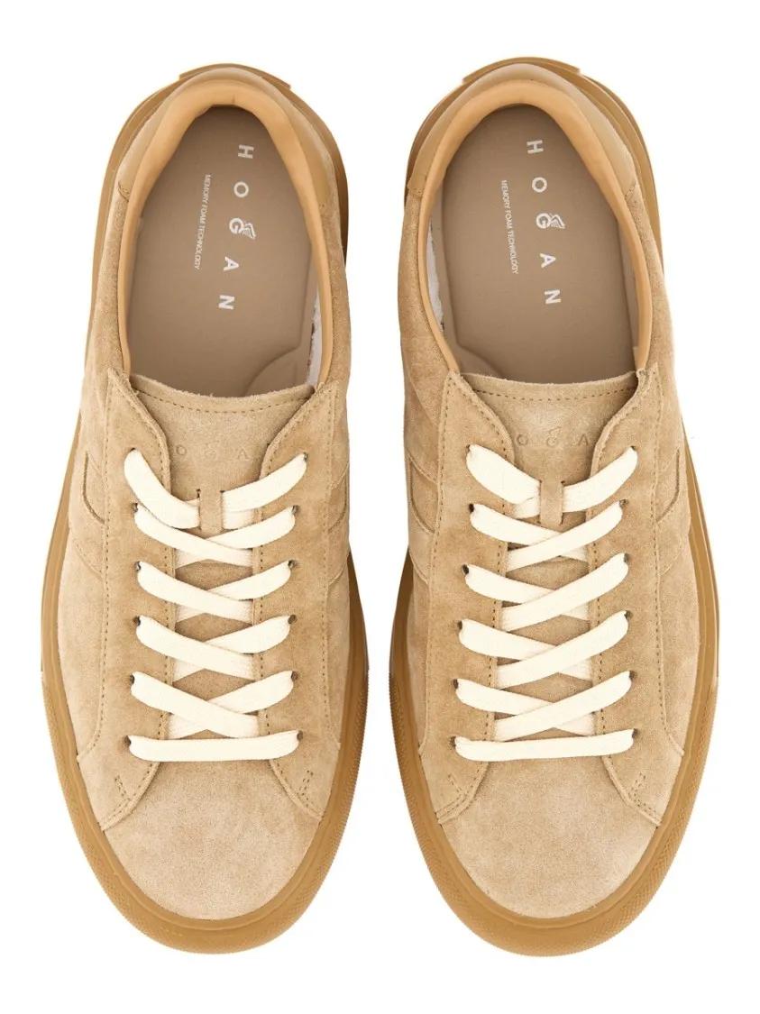 Thumbnail - Hogan Low-Top Sneaker - "H691" Sneaker - Gr. 8 - in Beige - für Damen