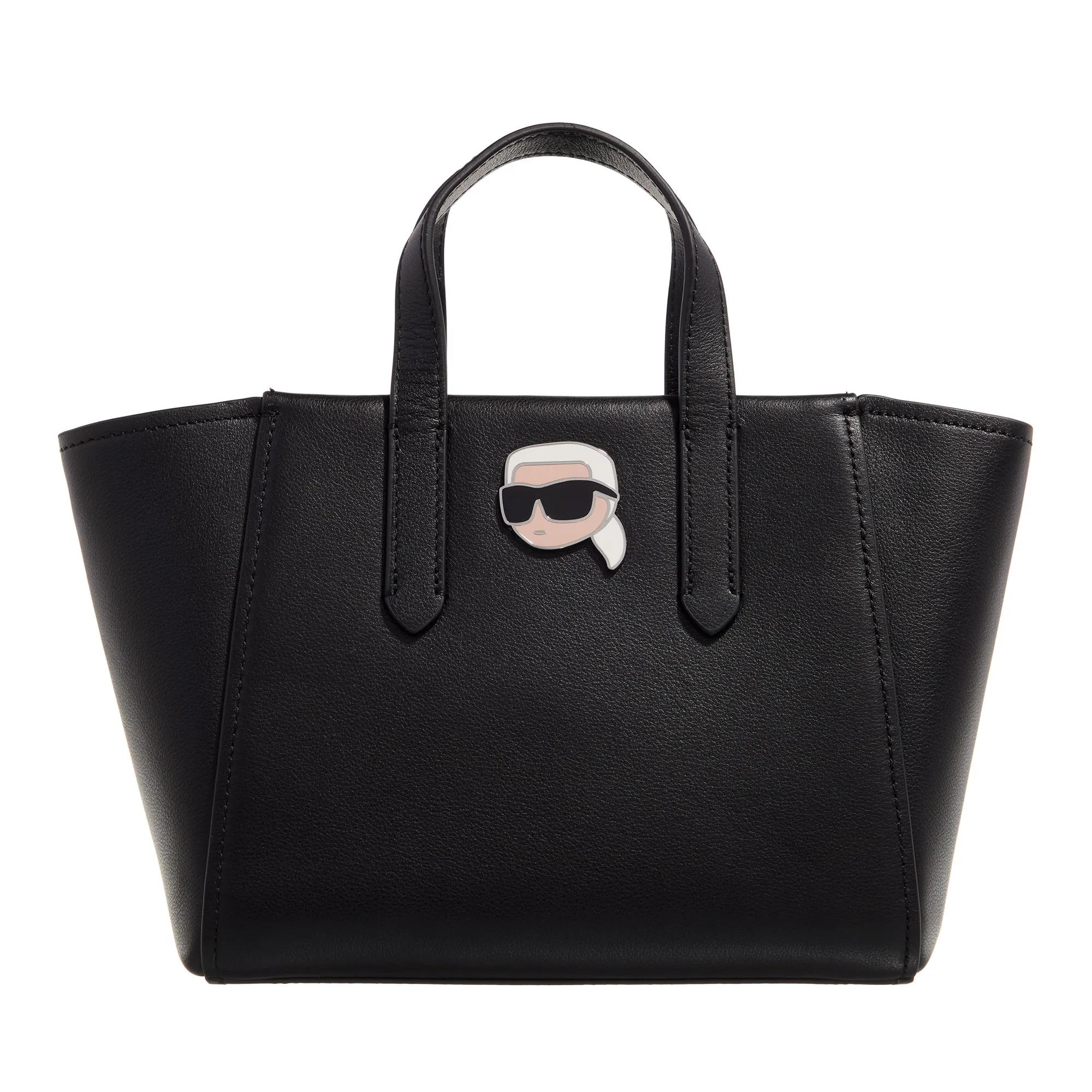 Karl Lagerfeld K/Ikonik Leather S Tote Pn Black Tote