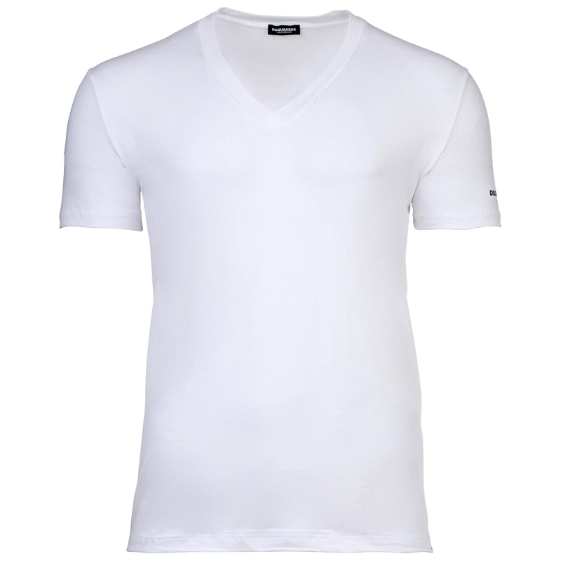 Dsquared2 Hemd TWIN PACK V-NECK T-SHIRT 2er Pack weiss(Image 2)